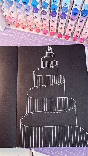 I try to draw something (almost) every day. Sometimes inspiration just isn’t there, so I fall back on this simple pattern drawing. It helps me get into a creative flow and practice steady, confident lines. #drawing #drawingpractice #patterndrawing #easydrawing | pinoxart