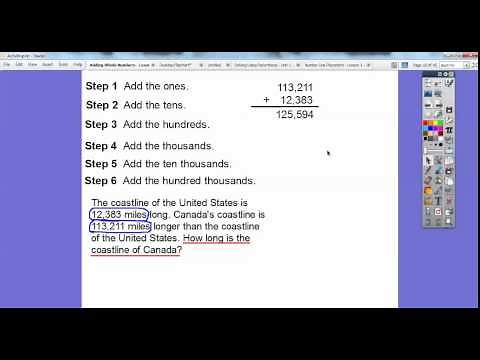Adding Whole Numbers - Lesson 1.6