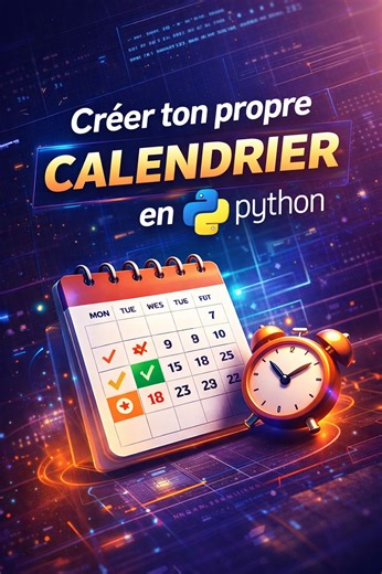 Créer ton propre calendrier avec Python ✅ #python #videos #programming #coding #videoviralシ | Apprendre Python 3