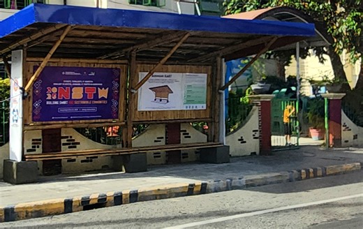 DOST-FPRDI installs 1st bamboo waiting shed in Laoag City