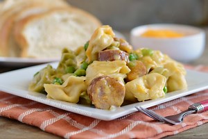 Instant Pot Creamy Kielbasa Tortellini