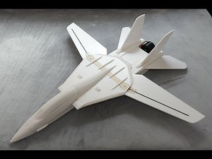 DIY F-14 Tomcat rc plane 【制作 F-14 雄猫战斗机】丨魔界布丁