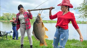 215K views · 5.3K reactions | #carp #fish #cooking Hello to all our village friends! We were lucky to get to our fisherman, so now we are carrying a giant 18kg carp to our house for our recipe in a tandoor! A small life hack, you can clean such a large fish with an ordinary high-pressure sink, it turns out very quickly and efficiently! Bon appetit everyone and see you in the next video! | Royal Cooking Victoria | Facebook