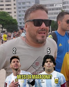 Argentina fans choose between Lionel Messi & Diego Maradona 👀🇦🇷 | GOAL