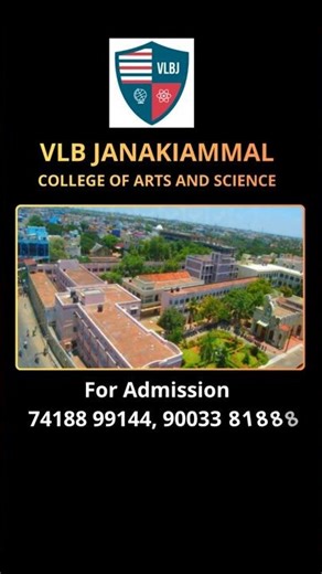 VLB Janakiammal College –Courses, Placements & Campus in One Video #vlbjcas #vlbcollege #vlb#college