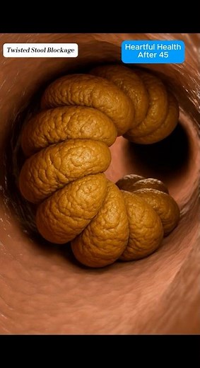 Hyper-Realistic Medical Animation of Severe Constipation from Dehydration #guthealth #youtubeshorts