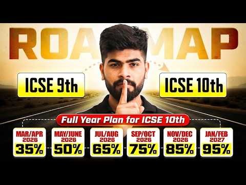 🔥 Full Year Plan for ICSE Class 10 to Score 95% | Complete Strategy | ICSE 2027