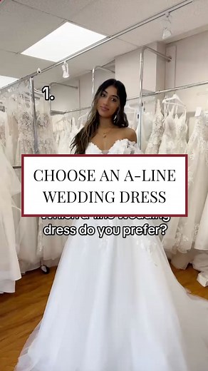 Which A-line wedding dress do you prefer? Let us know in the comments! #alineweddingdress #weddingdressinspo #bestforbride | 𝐁𝐞𝐬𝐭 𝐟𝐨𝐫 𝐁𝐫𝐢𝐝𝐞 𝐓𝐡𝐞 𝐁𝐞𝐬𝐭 𝐁𝐫𝐢𝐝𝐚𝐥 𝐒𝐭𝐨𝐫𝐞𝐬