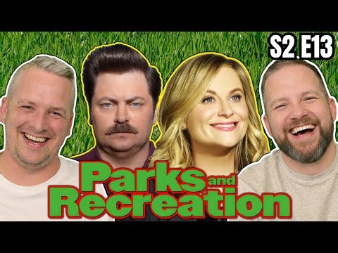 British Guys HILARIOUS Parks and Recreation Reaction - S2 E13 The Set Up