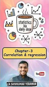 Statistics | Correlation & Regression | Standard Error | CA Shivkumar Yerawar#statistics4u#statistic