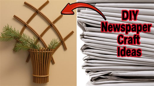 DIY Newspaper Wall Hanging – Best Eco-Friendly Home Decor Idea 📰🌿