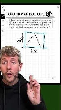 42. Area of a Triangle GCSE and Functional Skills