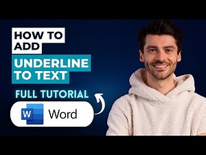 How to Add Underline to Text in Microsoft Word [2025 Guide]