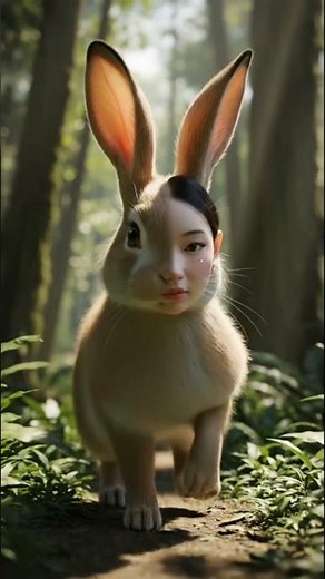 “A Human-Faced Rabbit? The Most Realistic Hybrid Yet!”