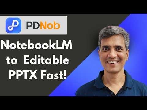 [Easy!!] How to Convert NotebookLM PDF Slides to Editable PowerPoint Slides (PPT)
