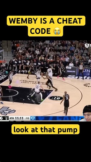 This Isn’t Fair… Wemby Step-Throughs from the FT Line 🤯 #wemby #wembanyama #spursnation