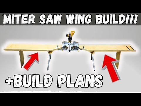 An Elite Miter Saw Wing Build Video | These Will Change The Way You Work!