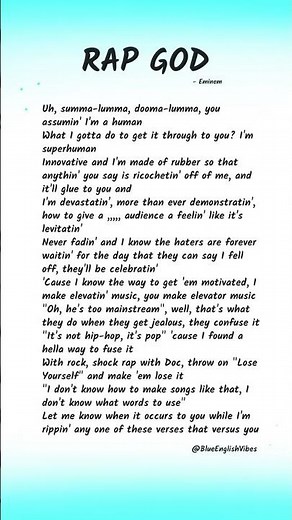 Rap god - Eminem (lyrics-1) #rapgod #eminem #rap #lyrics #eminemshorts #eminemmusic