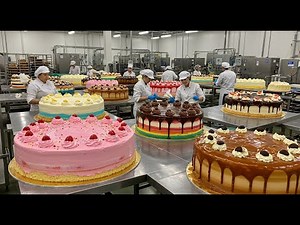 How Millions of Cakes Are Made in a Factory - Automatic Cakes Factory Process