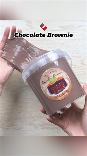 Chocolate Brownie Slime🍫#slime #slimeasmr #satisfying #oddlysatisfying #asmrsounds #asmrvideo #fyp