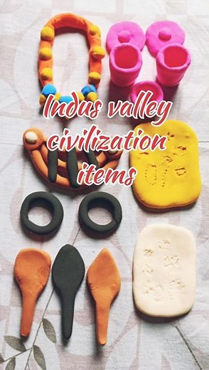 indus valley civilization project idea# history project #made with #clay #history #school#project👍🙏