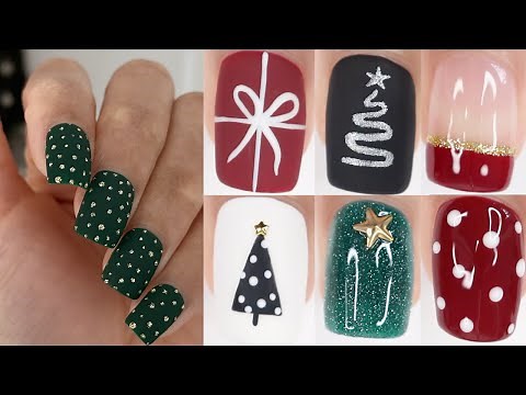 CHRISTMAS NAIL DESIGNS | Christmas nail art compilation using gel polish at home