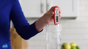 The best way to test for proper doneness and not overcook your pork is a meat thermometer. Make sure it’s accurate with these simple steps. | National Pork Board