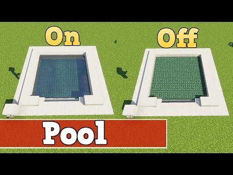 Wie baut man einen funktionierenden Pool in Minecraft | Minecraft Pool Bauen Deutsch Tutorial