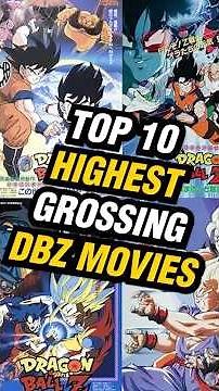 The HIGHEST Grossing Dragon Ball Movies of All Time #dbz #goku #dragonball