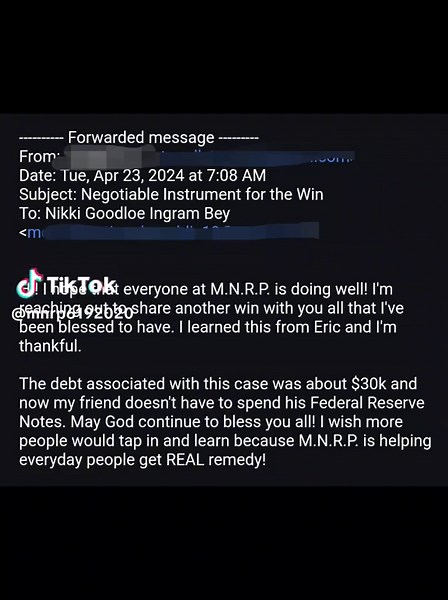 #Receipts God is simply the Greatest. Shoutout to the brother that sent me this and his diligence in helping people this the second major testimony you have sent. May God continue to be an increasing in your life! We are changing lives in work session! On the Record for the Record I wasn't the one yall was out here doubting it was God. However we still kept our Faith in God. #debtfree #birthcertificate #loan #discharge #negotiableinstrument