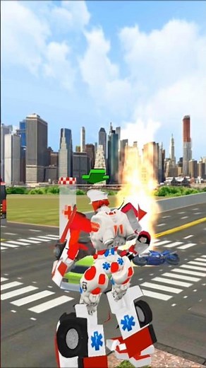 Ambulance Robot Car Transform Game 2020: Battle Mode - Android Gameplay