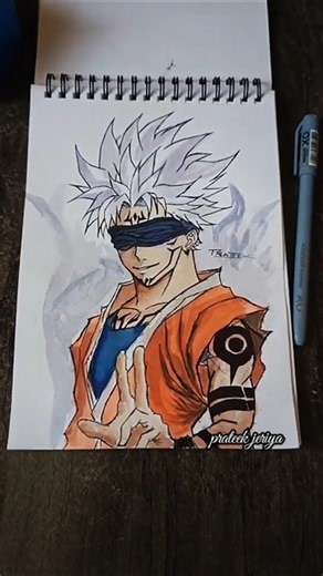 Gojo + Goku + Sukuna Fusion Sketch | Ultimate Anime Hybrid Drawing