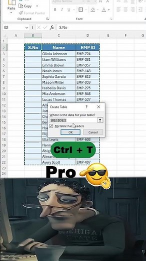 Auto Serial Number Trick in Excel! 🔥 #shorts