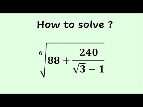 Sixth Root Problems are EASY with this Simple Trick