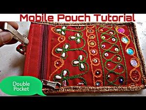 mobile pouch tutorial/ Phone bag for ladies /crochet phone pouch