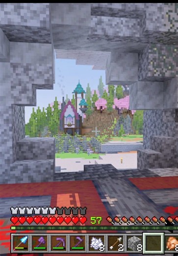 Bringing the outside inside and the inside outside #minecraft #minecraftbuilding #build #ideas