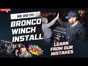 Ford Bronco Rough Country Winch Plate Install | Badlands 12000lb Winch