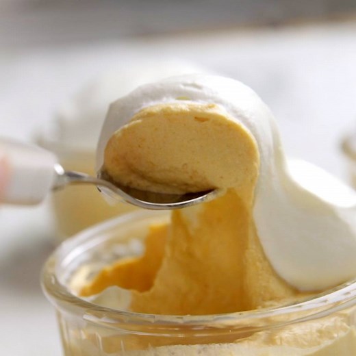 Tip: serve this pumpkin mousse with a cookie instead of a spoon (trust us). FULL RECIPE: http://trib.al/mJa2Y5m | Epicurious