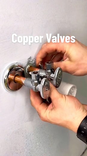 How to install copper shutoff valves. #DIY #construction #realestate #Home #tutorial #tipsandtricks #homerenovation #tools #construction #tool #handtools #toolsofthetrade #woodworking #powertools #diy #engineering #electrician #mechanic #design #contractor #carpentry #toolporn #carpenter #workshop #handmade #work #technology #toolbox #snapon #plumbing #wood #electrical #cnc #renovation #edc #metalworking #plumber | Tools Idea