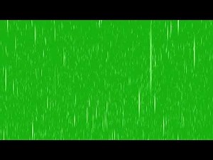 Rain effect green screen