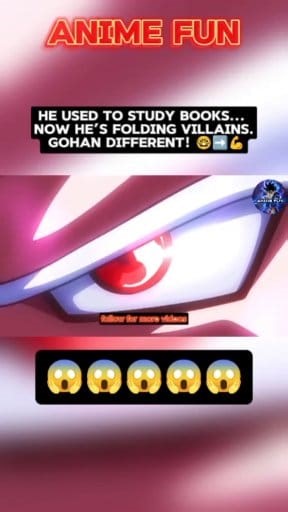 He used to study books... now he’s folding villains. Gohan different! 🤓➡️💪 | Anime Fun