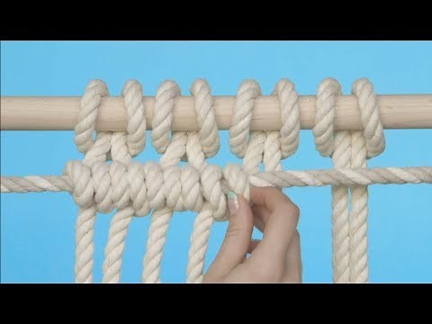 Macramé 101: Horizontal Double Half Hitch
