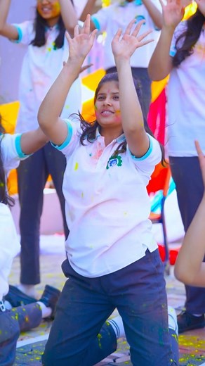 MHS Sikar on Instagram: "Feel the beat and switch on the Holi vibes! 😊🥰❤️ #holifestival #holicelebration #holidaydecor #happyholi"