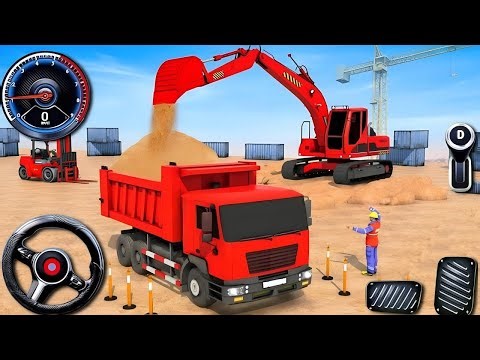 Truck Tronton Panjang Angkut Pasir Kontruksi Jalan - Mobil Balap Truck Simulator Android Gameplay