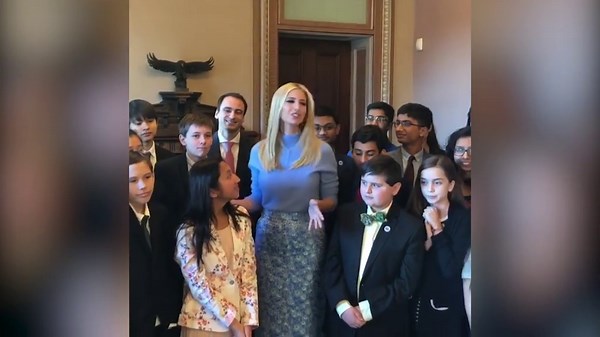 Ivanka meets with Broadcom Masters finalists at the White House