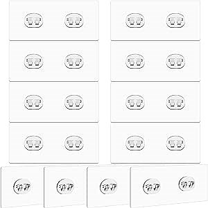 12 Pack Adhesive Hooks Sticker Strong Adhesive Wall Hooks Waterproof Adhesive Hooks for Shower Caddy Adhesive Replacement Clear Strong Sticker Hooks No Drilling Sticky Hanging Hooks (Double Hook)