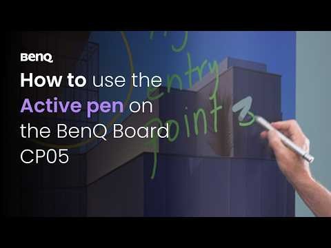 How to Use BenQ CP05’s Active Pen | BenQ Workplace