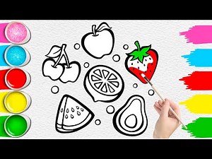 How to Draw a Super Cute Colorful Fruit – | Easy Drawing | Step-by-Step