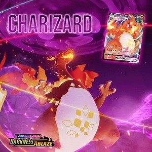 6K views · 489 reactions | Face off with the Flame Pokémon, like you’ve never seen it before! Charizard VMAX bursts onto the scene with massively powerful attacks in Pokémon TCG: Sword & Shield—Darkness Ablaze! Heat up your Fire-type deck: https://bit.ly/3kBWDgn | Pokémon | Facebook