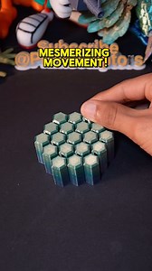 195K views · 14K reactions | 3D-Printed Honeycomb Fidget. File: Makerworld ️Printer: @bambulab_official A1 AMS Filament: @3dhojor_official Silk PLA #asmr #3dprint #3dprinting #3dprinted #bambuseful #videooftheday #honeycomb #fidget #toy | Printsculptors | Facebook